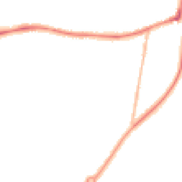 Night-time road noise heatmap for ST5 2JG
