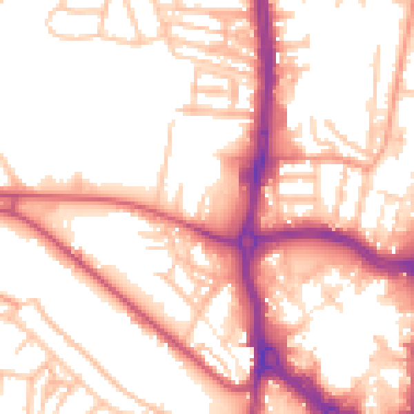 Daytime road noise heatmap for ST5 2SF
