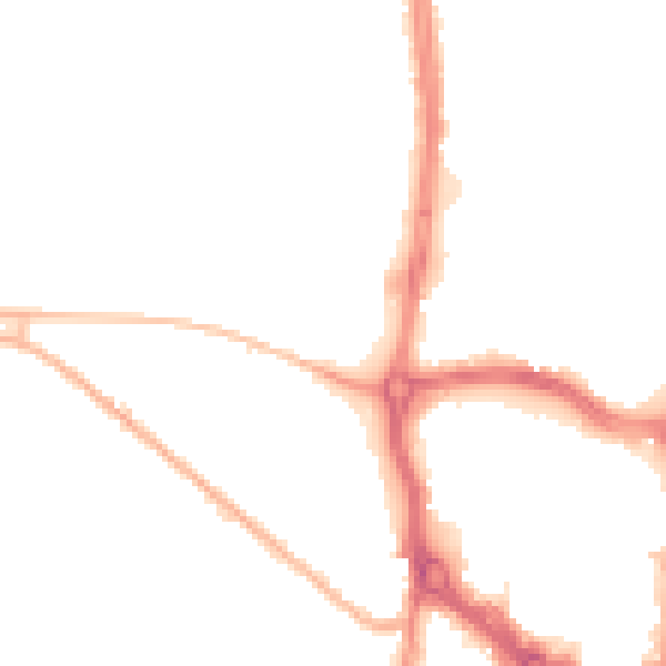 Night-time road noise heatmap for ST5 2SF