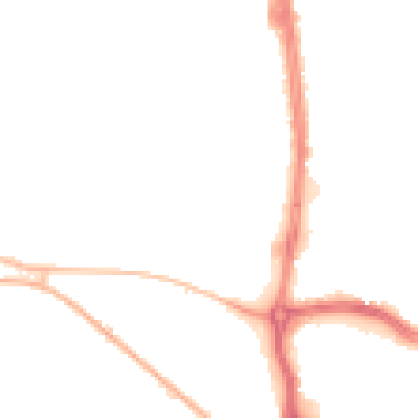 Night-time road noise heatmap for ST5 2SQ