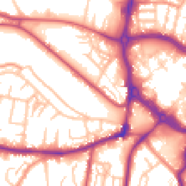 Daytime road noise heatmap for ST5 2ST