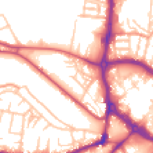 Daytime road noise heatmap for ST5 2TH