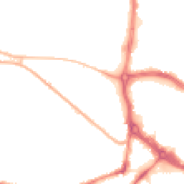 Night-time road noise heatmap for ST5 2TH
