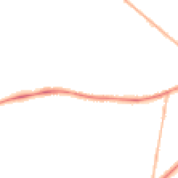Night-time road noise heatmap for ST5 2TT