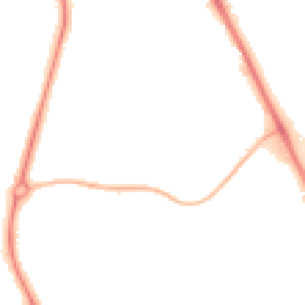 Night-time road noise heatmap for ST5 3BT