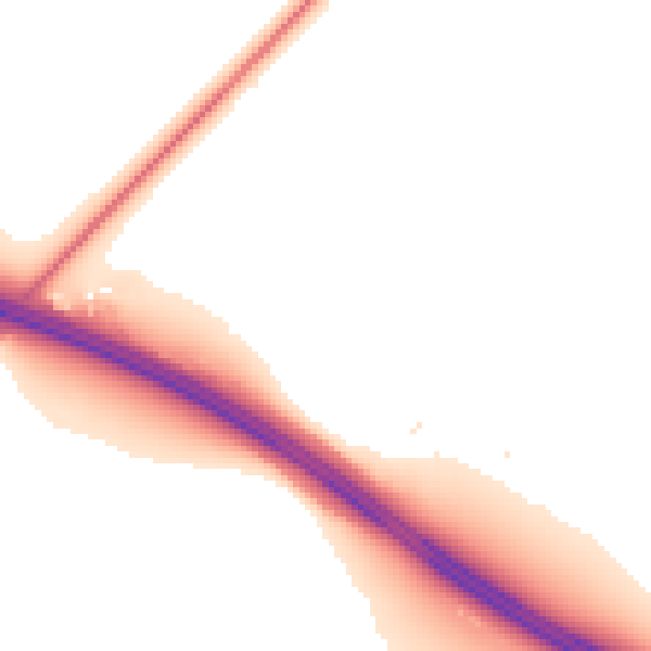 Night-time road noise heatmap for ST5 3EG