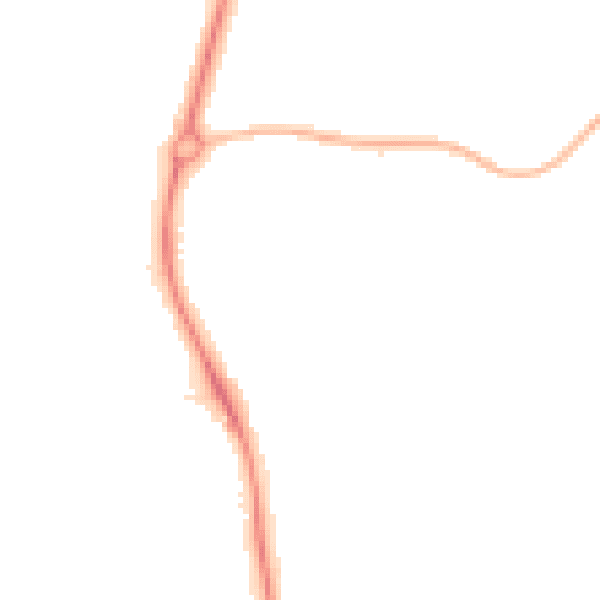 Night-time road noise heatmap for ST5 3EH