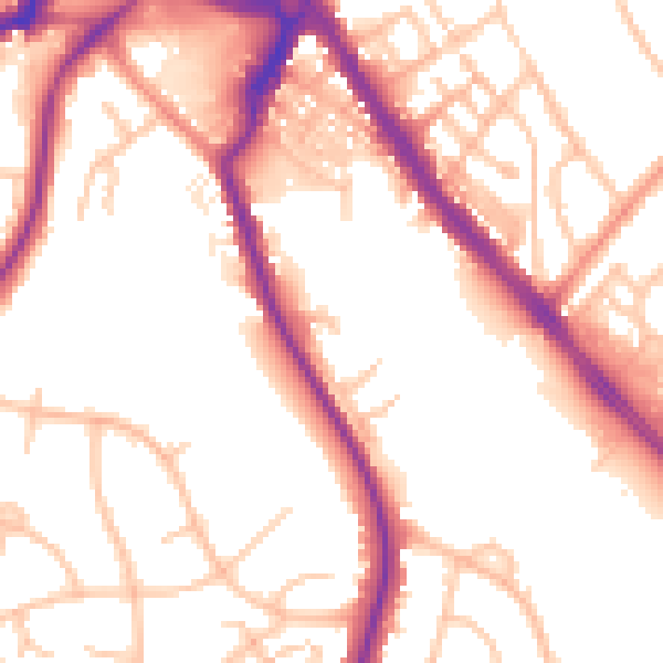 Daytime road noise heatmap for ST5 3FF
