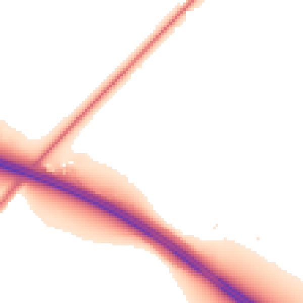 Night-time road noise heatmap for ST5 3PW