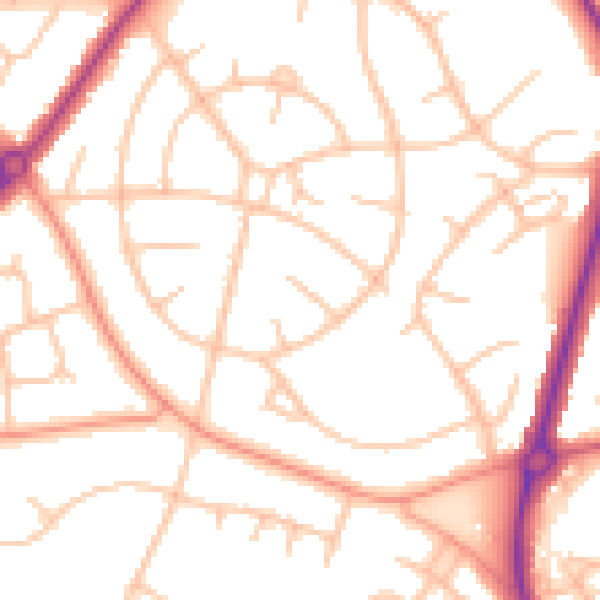 Daytime road noise heatmap for ST5 3RS