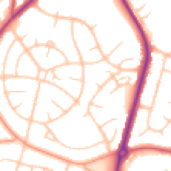 Daytime road noise heatmap for ST5 3RT