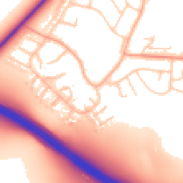 Daytime road noise heatmap for ST5 3TQ