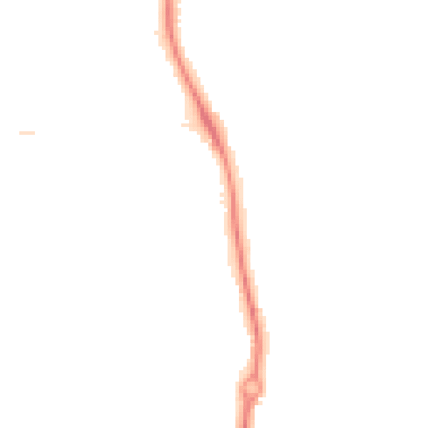 Night-time road noise heatmap for ST5 4AE