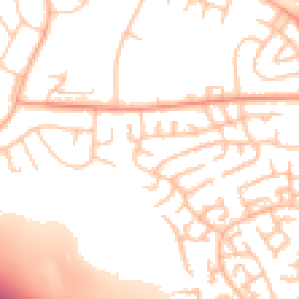Daytime road noise heatmap for ST5 4AY