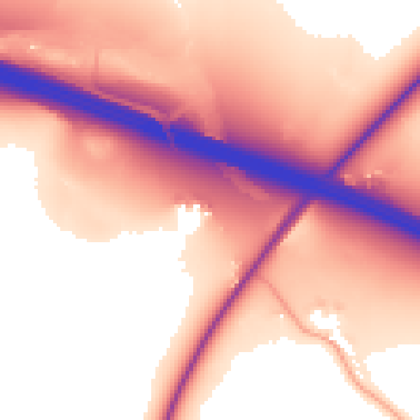 Daytime road noise heatmap for ST5 4DR