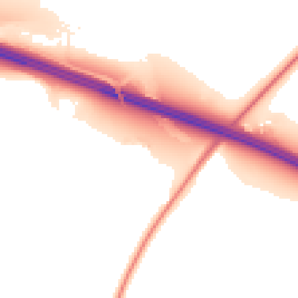 Night-time road noise heatmap for ST5 4DR