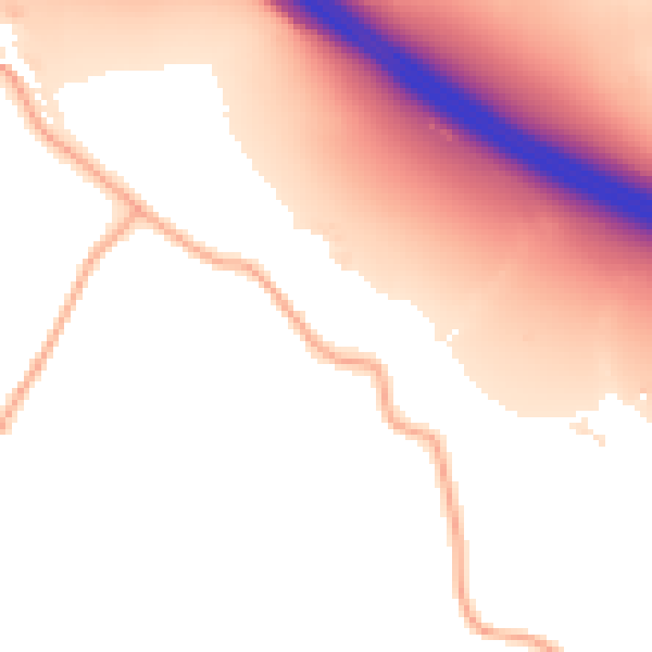 Daytime road noise heatmap for ST5 4DZ