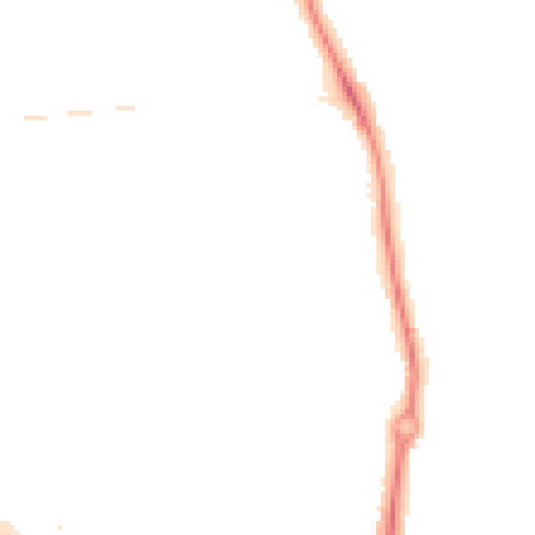 Night-time road noise heatmap for ST5 4ET