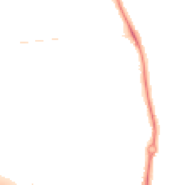 Night-time road noise heatmap for ST5 4EZ