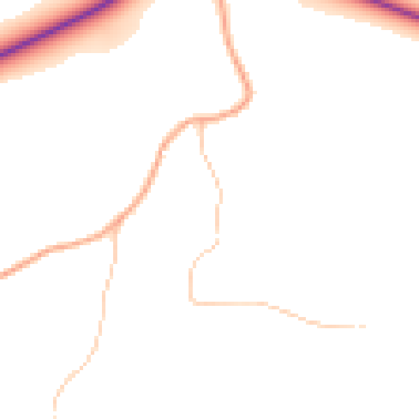 Daytime road noise heatmap for ST5 4FD