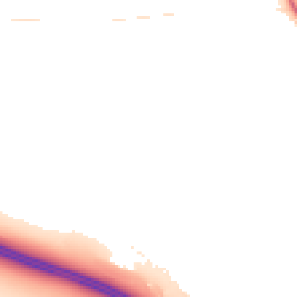 Night-time road noise heatmap for ST5 4HU