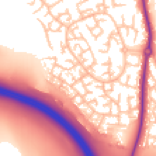 Daytime road noise heatmap for ST5 4JA