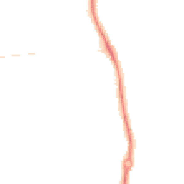 Night-time road noise heatmap for ST5 4JP