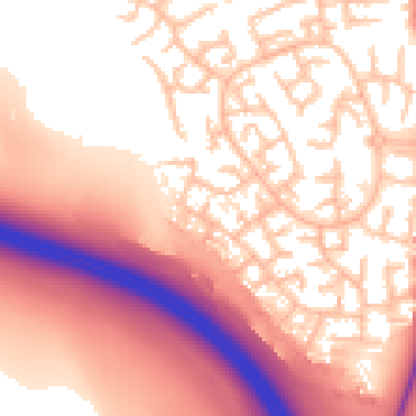 Daytime road noise heatmap for ST5 4QU