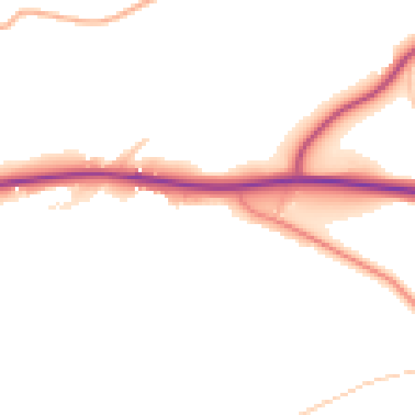 Daytime road noise heatmap for ST5 5AH
