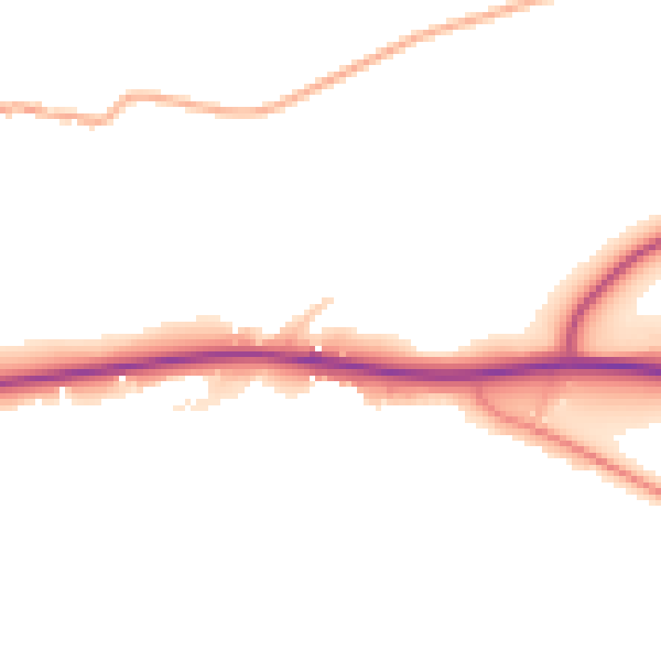 Daytime road noise heatmap for ST5 5AJ