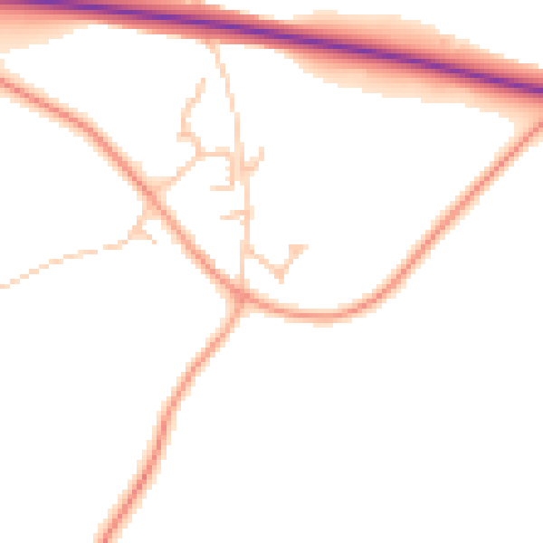 Daytime road noise heatmap for ST5 5AT
