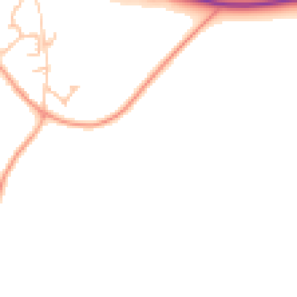 Daytime road noise heatmap for ST5 5AX