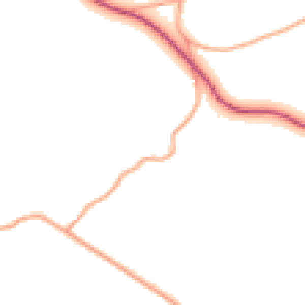 Daytime road noise heatmap for ST5 5JJ