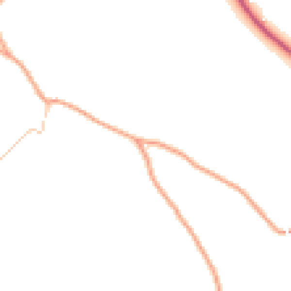 Daytime road noise heatmap for ST5 5JW