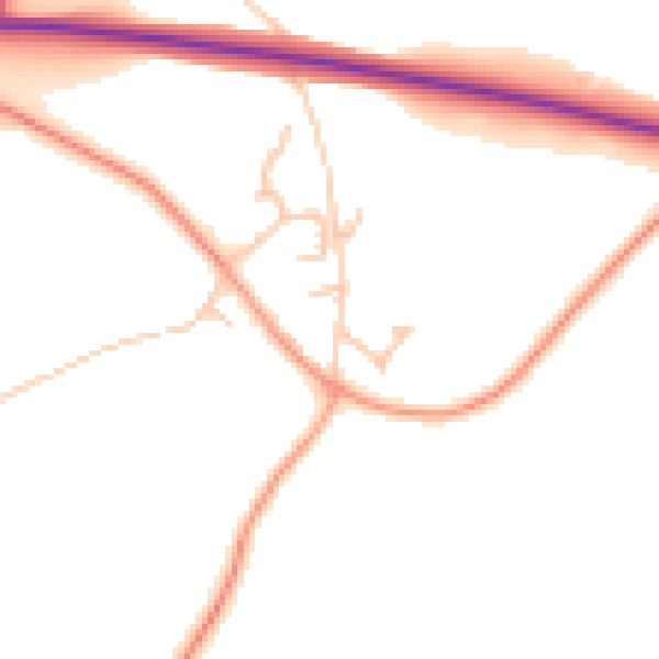 Daytime road noise heatmap for ST5 5LT
