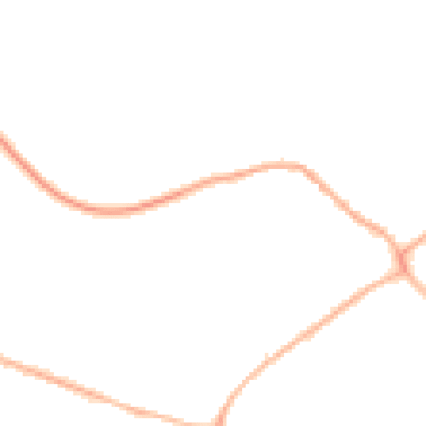 Night-time road noise heatmap for ST5 6DQ