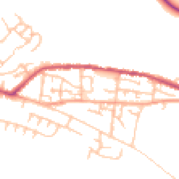 Daytime road noise heatmap for ST5 6FE