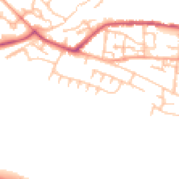 Daytime road noise heatmap for ST5 6RS