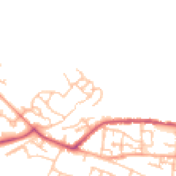 Daytime road noise heatmap for ST5 6SD