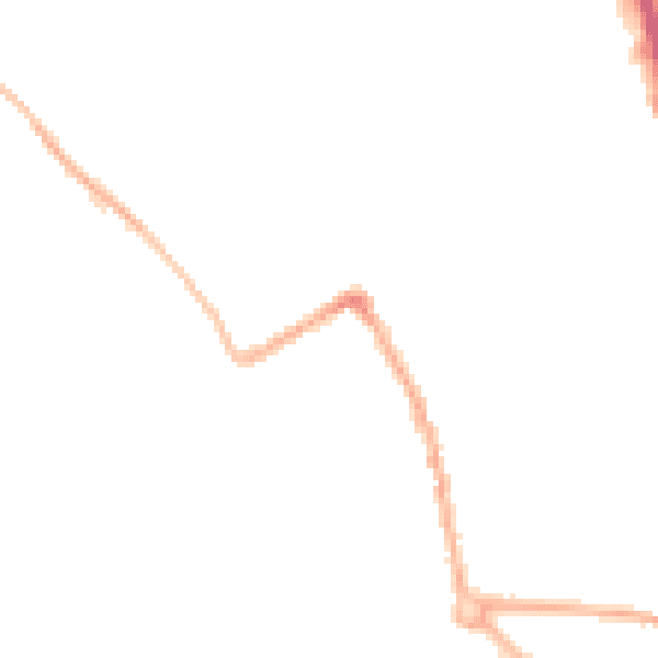 Night-time road noise heatmap for ST5 7EN