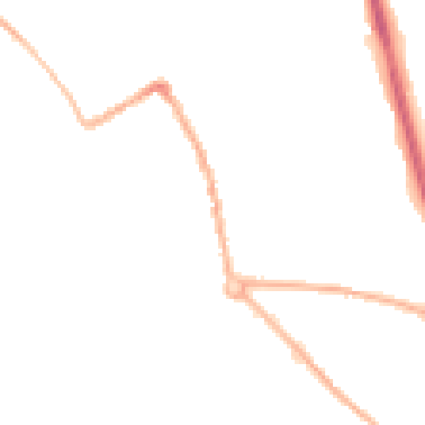 Night-time road noise heatmap for ST5 7JD
