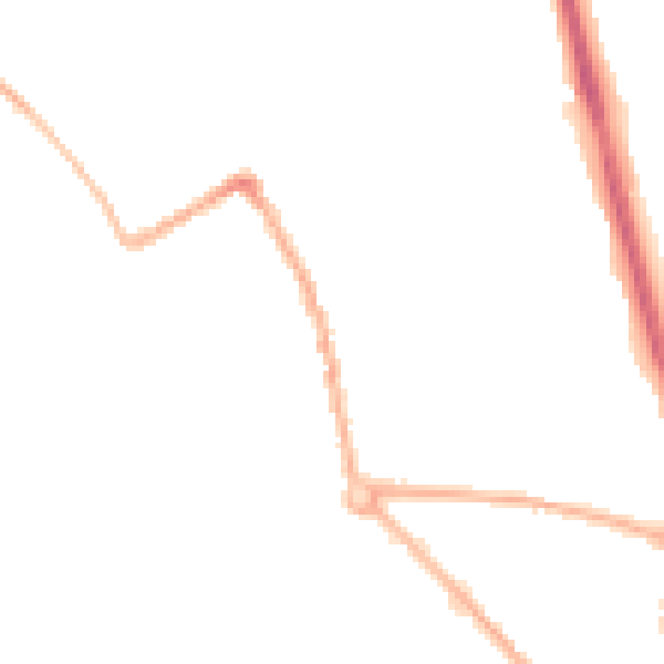 Night-time road noise heatmap for ST5 7JE
