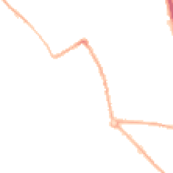 Night-time road noise heatmap for ST5 7JF
