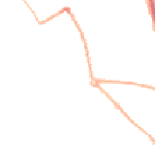 Night-time road noise heatmap for ST5 7JJ