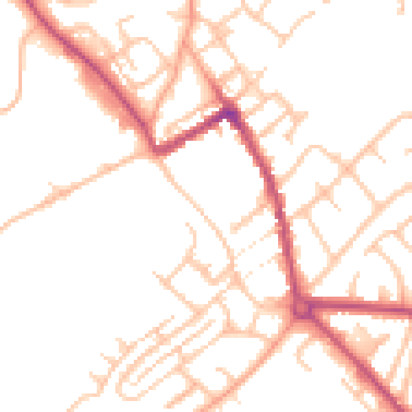 Daytime road noise heatmap for ST5 7LP
