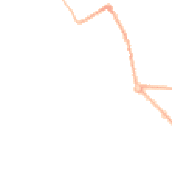 Night-time road noise heatmap for ST5 7LQ