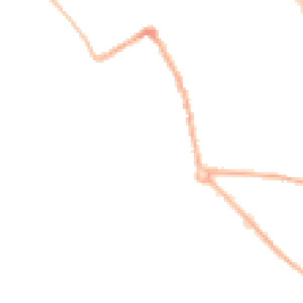 Night-time road noise heatmap for ST5 7LW