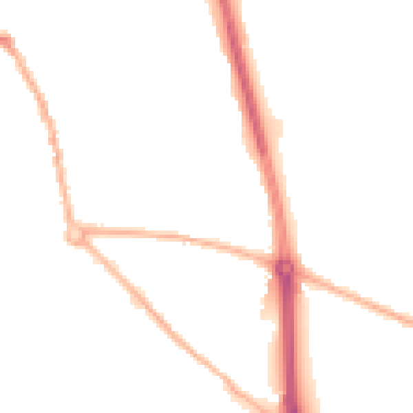 Night-time road noise heatmap for ST5 7ND
