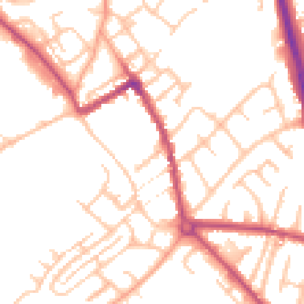 Daytime road noise heatmap for ST5 7RS
