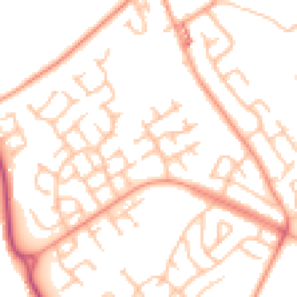 Daytime road noise heatmap for ST5 7UD